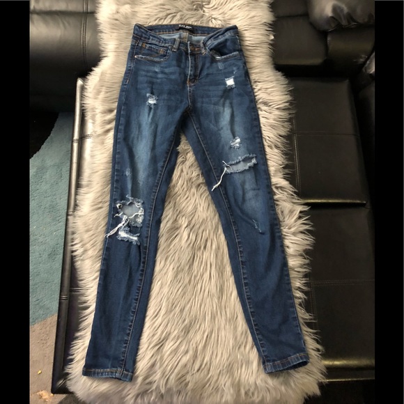 SKINNY Ripped jeans “High rise” - Picture 3 of 5